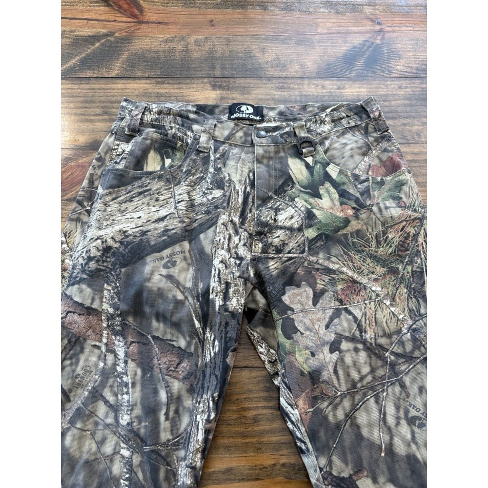 Mossy Oak Camo Hunting Pants Men 34x30 Multi-Color Break-Up Country Denim Jeans